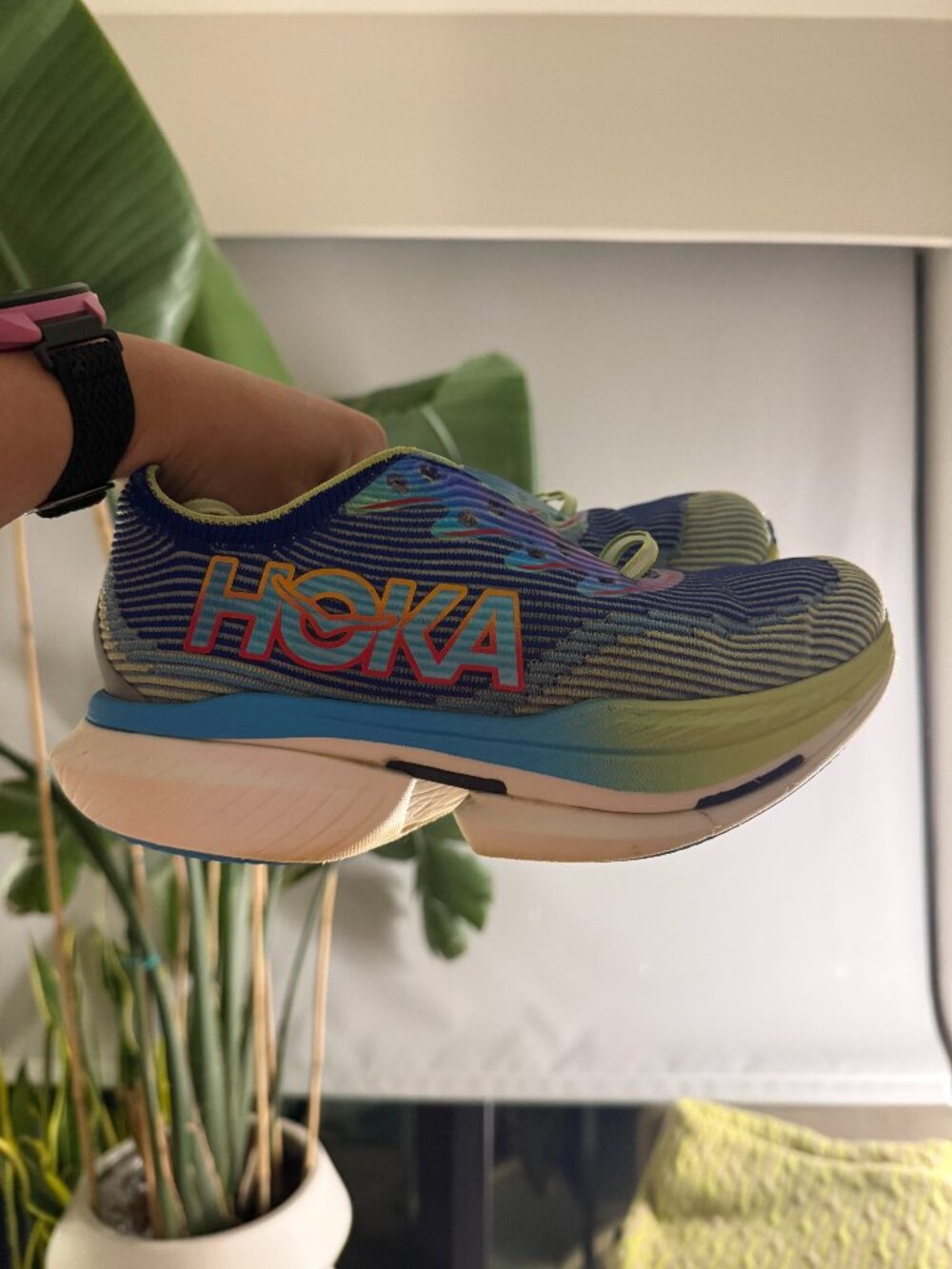 Hoka Cielo X1 - Women's 7, Men's 6 - blue, green